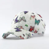 Gorra de mariposa con flecos de pradera