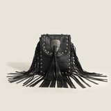 Bolso de hombro Rebel con borlas