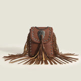 Bolso de hombro Rebel con borlas