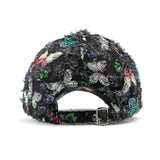 Gorra de mariposa con flecos de pradera