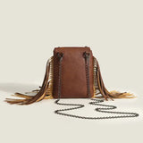 Bolso de hombro Rebel con borlas