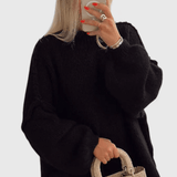 Cassia | Oversized Knit Sweater with Balloon Sleeves