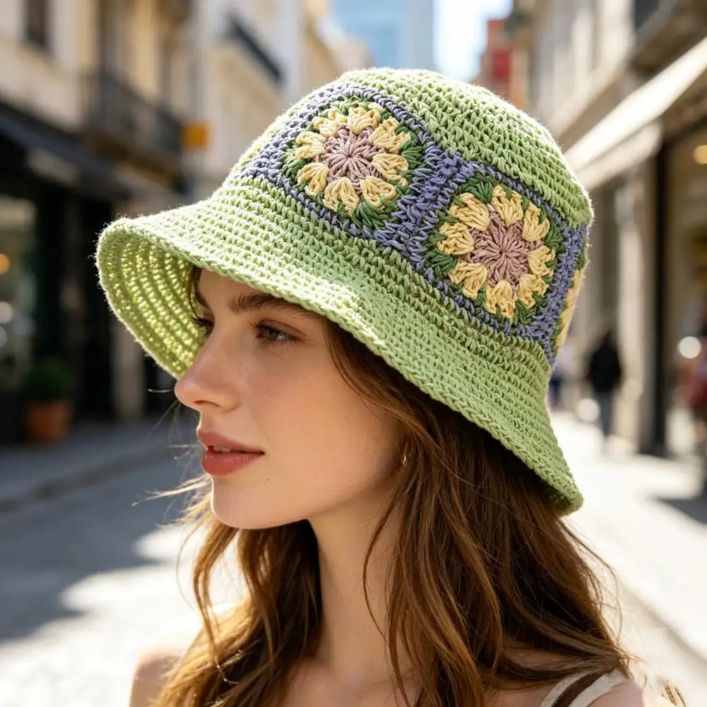 Sombrero de pescador de crochet