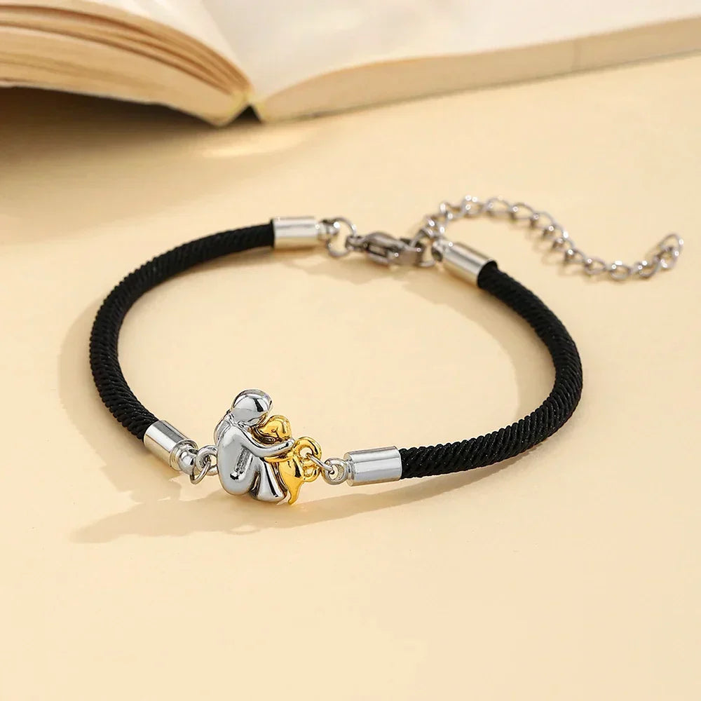 Elisa - Pulsera con cordón e ícono de perro