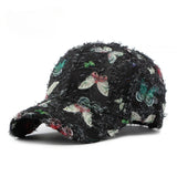 Gorra de mariposa con flecos de pradera
