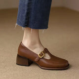 Selvana | Zapatos elegantes con correa en T
