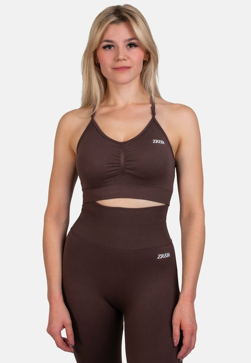 Zara Top Activo Soporte y Comodidad Sin Costuras look deportivo elegante