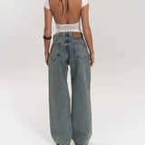 Nekane | Regular-Cut Jeans with Sheer Mesh