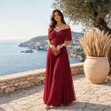 Velora | Floral V-Neck Maxi Dress