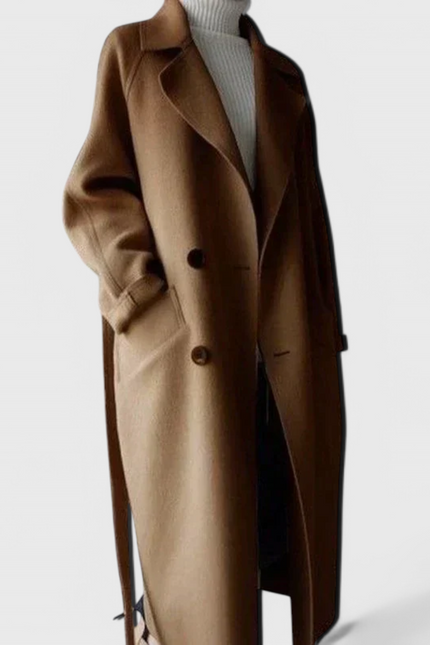 Clara  | Abrigo Largo de Mezcla de Lana