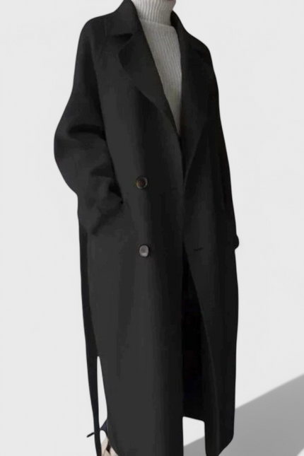 Clara  | Abrigo Largo de Mezcla de Lana