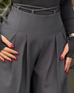 Mar Pantalones Ajustados Casuales detalle de la cintura