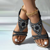 SANDALIAS ELEGANTES CON PIEDRAS BRILLANTES