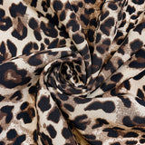 Abrigo reversible con capucha y estampado de leopardo