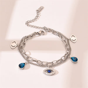 Pulsera de moda simple y sin color