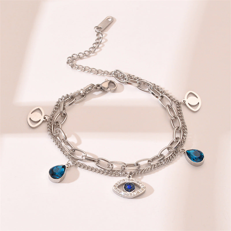 Pulsera de moda simple y sin color