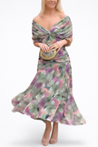Velora | Vestido Floral Largo con Escote en V