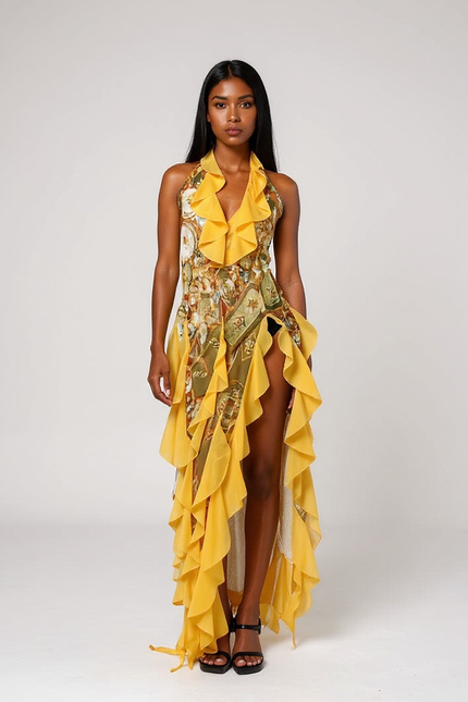 Isabel |  Maxi con volantes