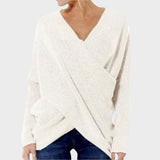 Nicole | Crossover Knit Sweater