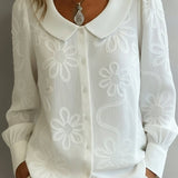 Maite | Floral Blouse with Peter Pan Collar