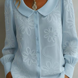Maite | Floral Blouse with Peter Pan Collar