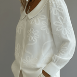 Maite | Floral Blouse with Peter Pan Collar