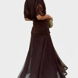 Velora | Vestido Floral Largo con Escote en V