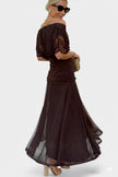 Velora | Vestido Floral Largo con Escote en V
