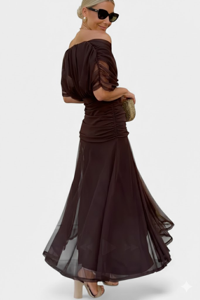 Velora | Vestido Floral Largo con Escote en V