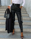 Celia Pantalón de Cuero Chic vista frontal