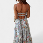 Jimena Vestido Floral con Espalda Abierta detalle tirantes