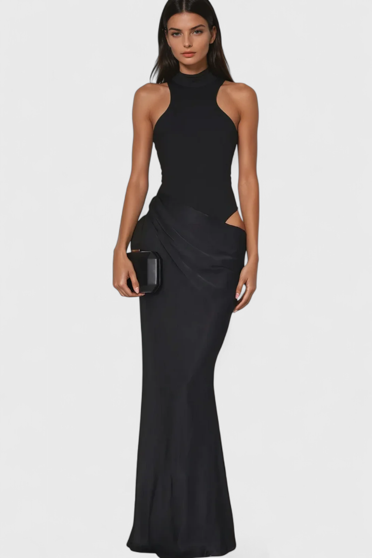 Mafalda Vestido Maxi con Estilo Tank Top y Silueta Esbelta moda femenina moderna