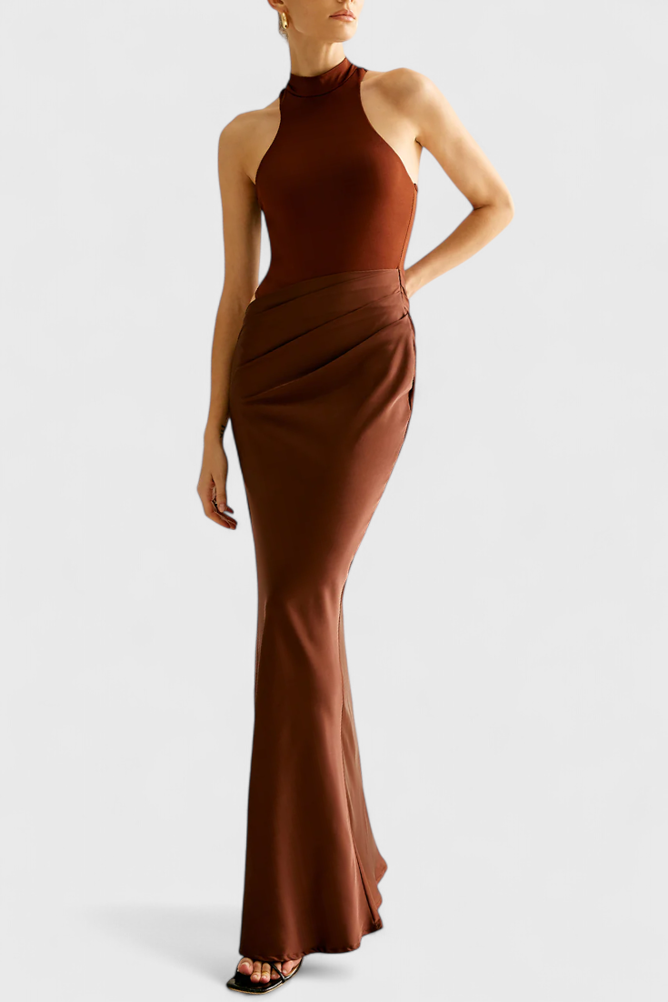 Mafalda Vestido Maxi con Estilo Tank Top y Silueta Esbelta elegante para mujer