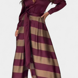 Noa | Vestido Camisero Largo a Rayas con Cinturón