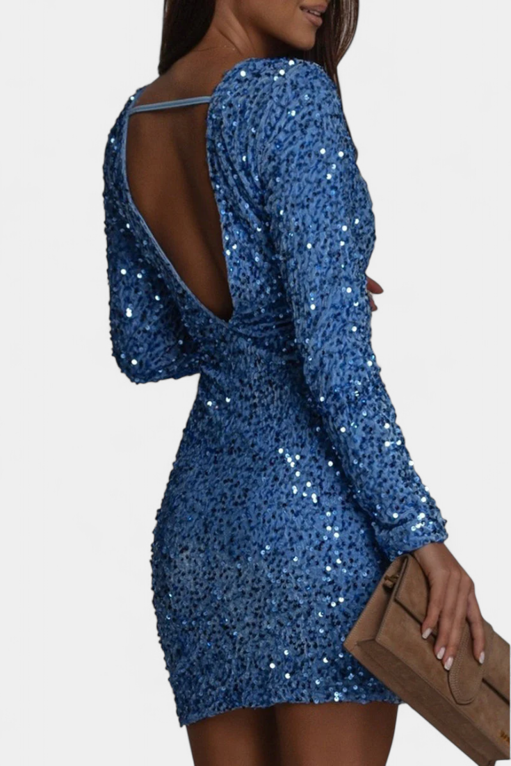 Adèle Vestido Largo de Fiesta con Espalda Descubierta look elegante