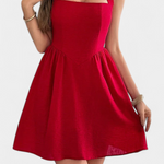 Kassandra Vestido Mini Halter con Espalda Abierta y Silueta Evasé vestido elegante
