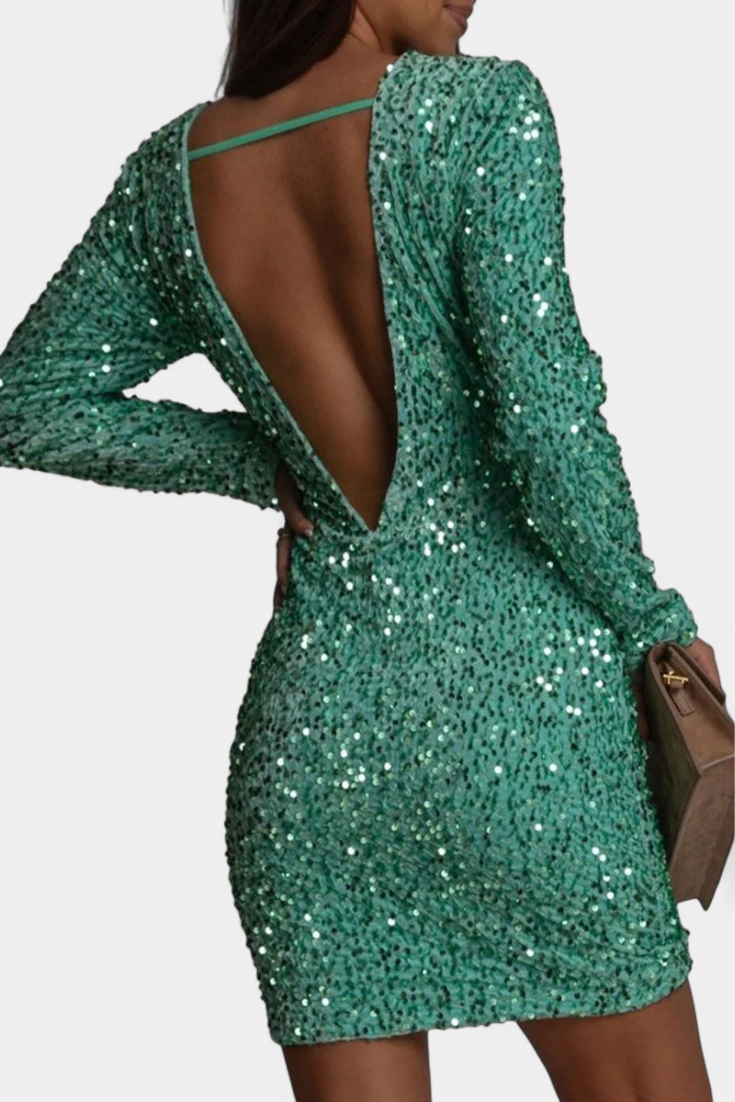 Adèle Vestido Largo de Fiesta con Espalda Descubierta look elegante