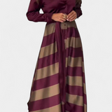 Noa | Vestido Camisero Largo a Rayas con Cinturón