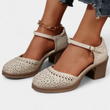 Cirila | Women's Faux Leather Ankle Boots with Decorative Buckle