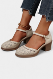 Cirila |  Botines de Mujer de Cuero Sintético con Hebilla Decorativa