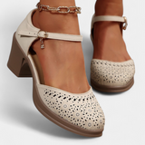 Cirila | Women's Faux Leather Ankle Boots with Decorative Buckle