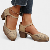 Cirila | Women's Faux Leather Ankle Boots with Decorative Buckle