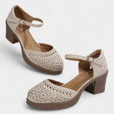 Cirila | Women's Faux Leather Ankle Boots with Decorative Buckle