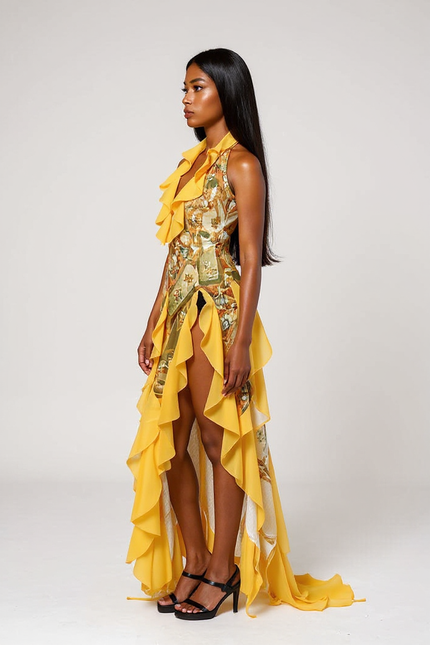 Isabel |  Maxi con volantes