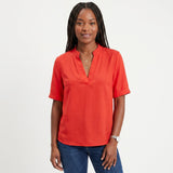 Celia - Blusa Fluida con Escote en V