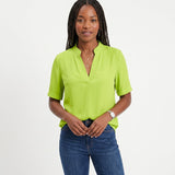 Celia - Blusa Fluida con Escote en V