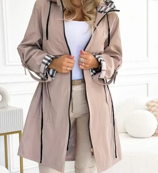 Orla - Abrigo con cremallera impermeable y cortavientos