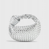Sage Mini Woven Satchel Bag