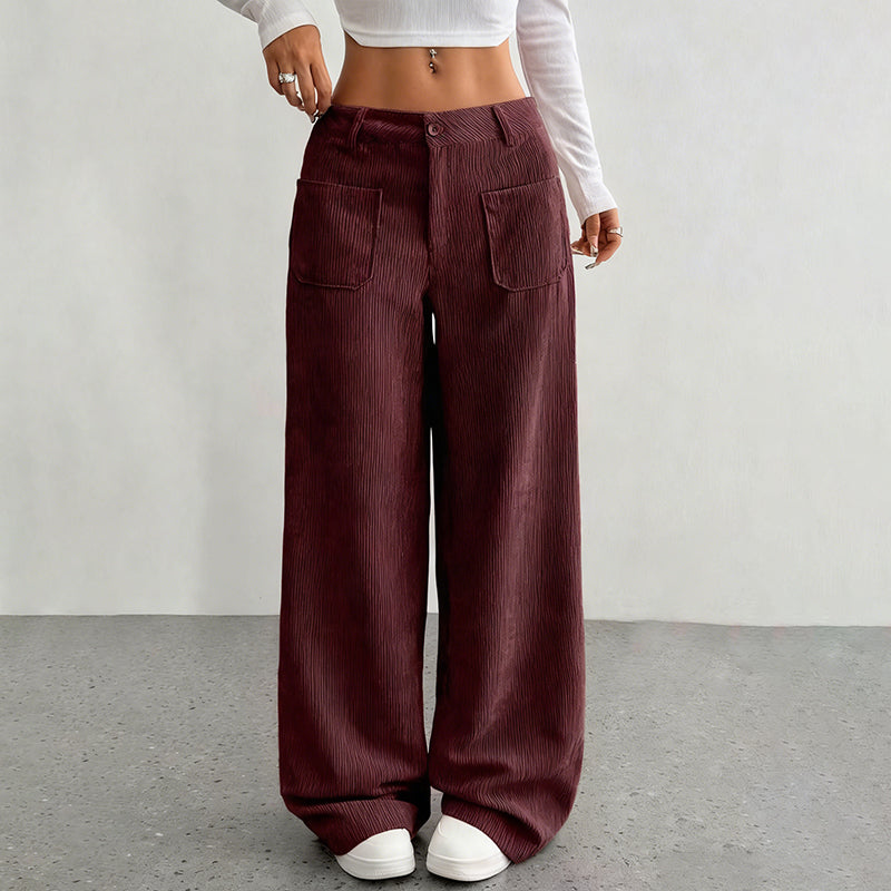 Alexa Pantalones casuales detalle de la cintura