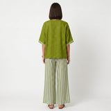 Clara - Linen set: striped tunic and pants